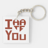 Ik haat je, maar ik haat je sleutelhanger (Achterkant)