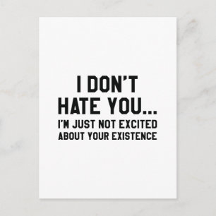 Ik haat je niet briefkaart
