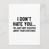 Ik haat je niet briefkaart (Voorkant)