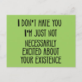 Ik haat je niet briefkaart