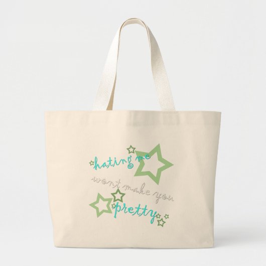 Ik haat je niet  grote tote bag (Voorkant)