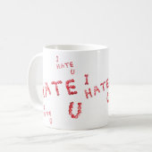 Ik haat jullie Snoep Koffiebeker Mok (Voorkant links)