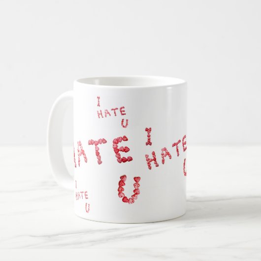 Ik haat jullie Snoep Koffiebeker Mok (Voorkant links)