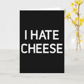 Ik haat kaas, Grappig, Grappen, Sarcasme  Kaart (Gele Bloem)