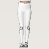 Ik haat kanker echt | Aangepaste lintkleur Leggings (Voorkant)