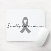 Ik haat kanker echt | Glioblastoma GBM Muismat (Met muis)