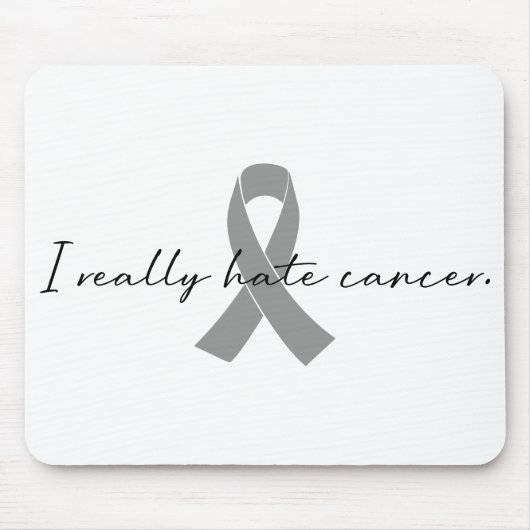 Ik haat kanker echt | Glioblastoma GBM Muismat (Voorkant)