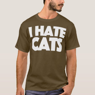 ik haat katten t-shirt