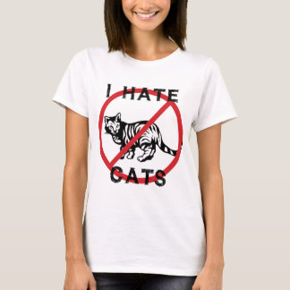 Ik haat katten t-shirt