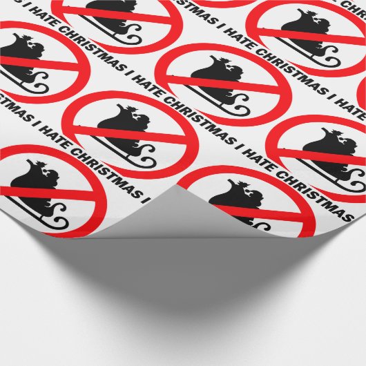 Ik haat Kerstmis Cadeaupapier (Hoek)