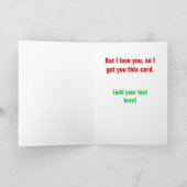 Ik haat Kerstmis Feestdagen Kaart (Binnen)