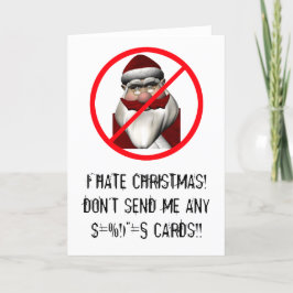 Ik haat Kerstmis Feestdagen Kaart