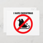 Ik haat Kerstmis Feestdagenkaart (Voorkant / Achterkant)