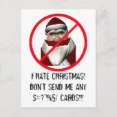 Ik haat Kerstmis Feestdagenkaart (Voorkant)