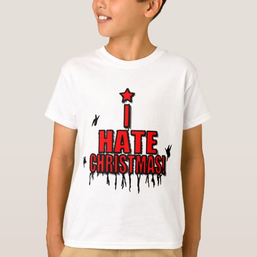 Ik haat Kerstmis T-shirt (Voorkant)