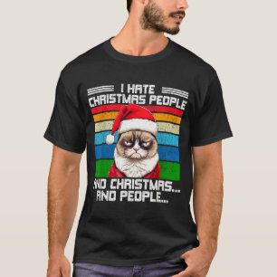 Ik haat kerstvakantie haters Zwart uni-volwassenen T-shirt