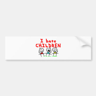 Ik haat kinderen! bumpersticker