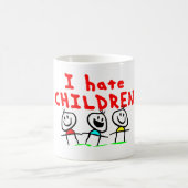 Ik haat kinderen! koffiemok (Center)
