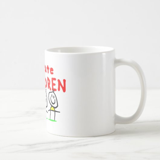 Ik haat kinderen! koffiemok (Rechts)