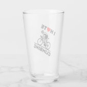 Ik haat klimmen met fietsen glas (Achterkant)