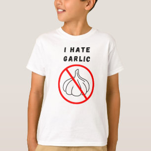 Ik haat knoflook t-shirt