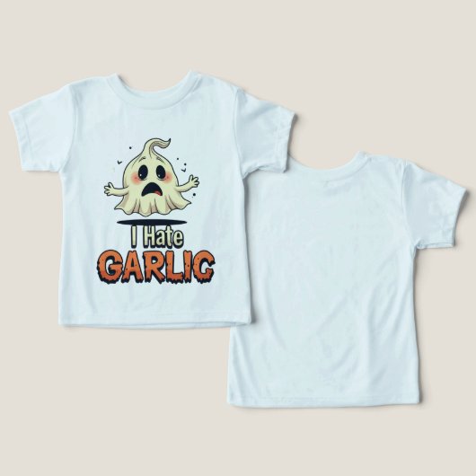 Ik haat knoflookgeest - grappige Halloween-knofloo (Ontwerp Voorkant & Achterkant)