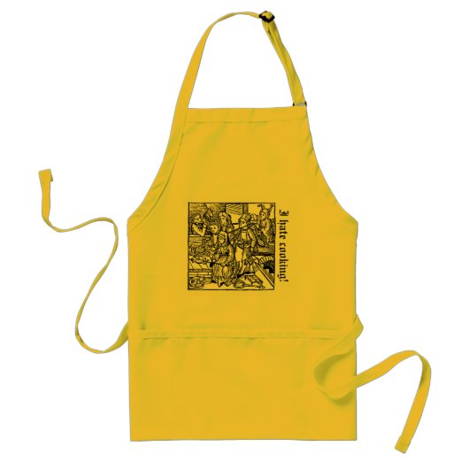 Ik haat koken! standaard schort (Voorkant)