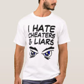 IK HAAT KOPTERS EN LIARS T-Shirts (Voorkant)