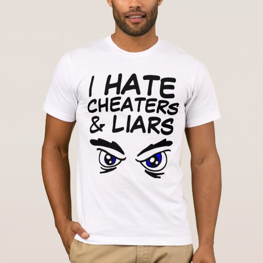 IK HAAT KOPTERS EN LIARS T-Shirts (Voorkant)