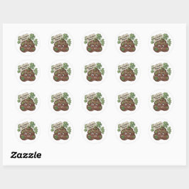 Ik haat koriander / koriander Poop Ronde Sticker