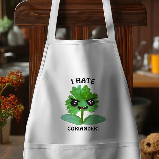 Ik haat koriander - koriander standaard schort
