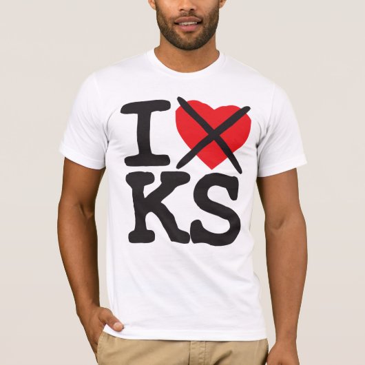Ik haat KS - Kansas T-shirt (Voorkant)