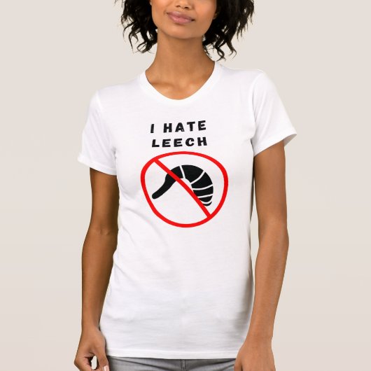 Ik haat leech t-shirt (Voorkant)