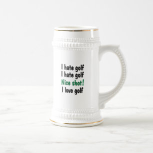 Ik haat - Liefde Golf Bierpul