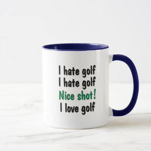 Ik haat - Liefde Golf Mok