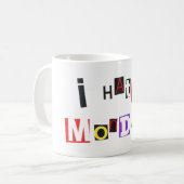 ik haat maandag 1 koffie - mok (Voorkant links)