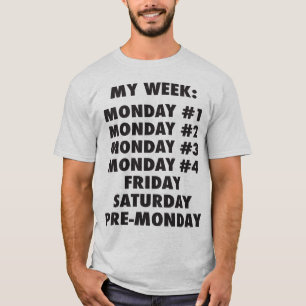 Ik haat maandag - Grappige nieuwigheid T-shirt