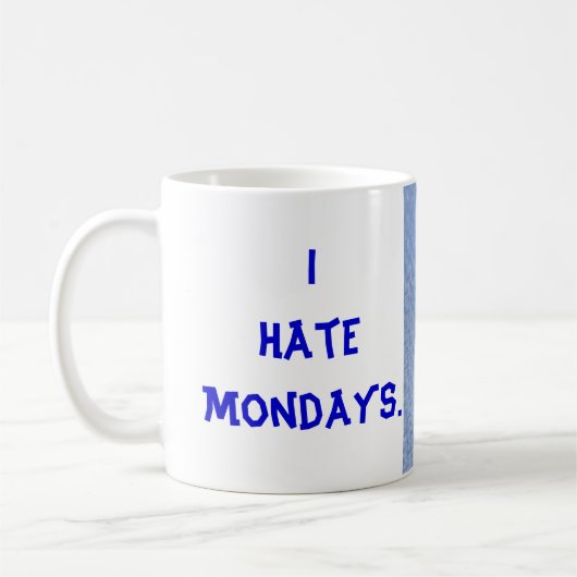 Ik haat maandag. koffiemok (Links)