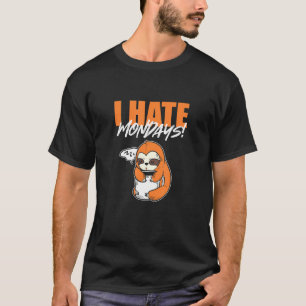 Ik haat maandag sleepyhead t-shirt