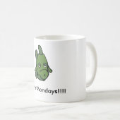 Ik haat maandag!!!! vis koffiemok (Voorkant rechts)