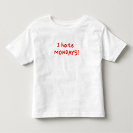 Ik haat maandagen! kinder shirts