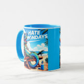 Ik haat maandagen mok (Voorkant links)
