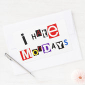 Ik haat maandagse Sticker (Envelop)
