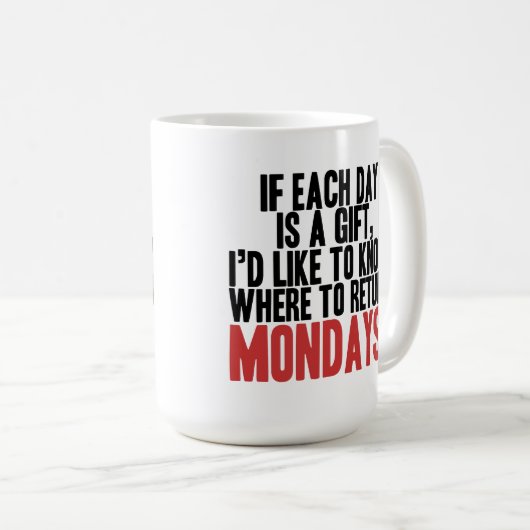 Ik haat maandenlange koffie Mok (Voorkant rechts)