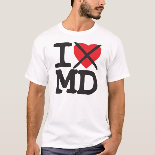 Ik haat MD - Maryland T-shirt (Voorkant)