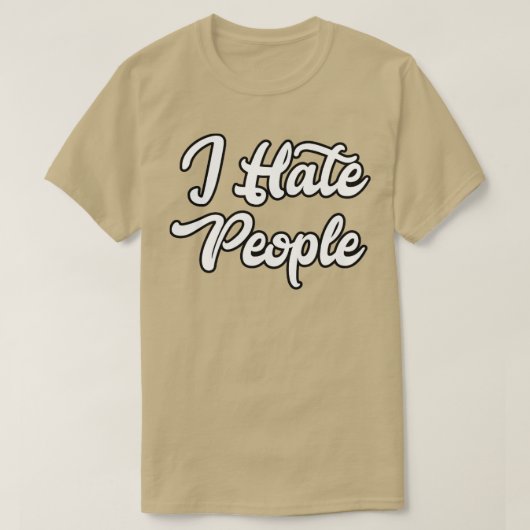 ik haat mensen2 t-shirt (Design voorkant)