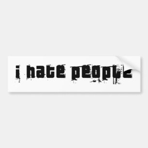 Ik haat mensen bumpersticker