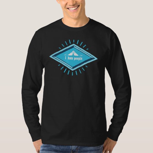 Ik haat mensen, Camping, Fun. T-shirt (Voorkant)