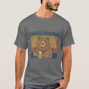 Ik haat mensen die Beer Drink T-shirt