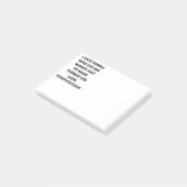 Ik haat mensen die grote woorden gebruiken post-it® notes (Schuin)